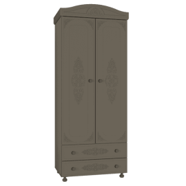 Шкаф для одежды «Ассоль плюс» АС-2 Грей