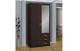 Шкаф для одежды «Фриз» 06.290 с зеркалом Венге