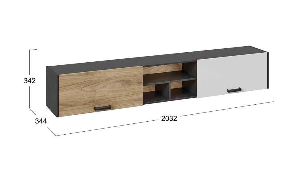 Шкаф навесной «Рико» размеры
